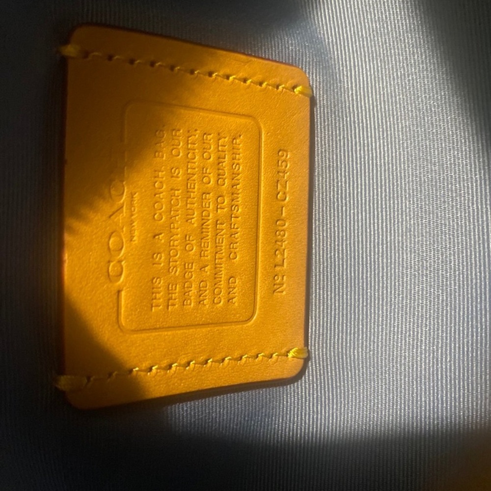 Coach Denim and Tan Wristlet - Picture 4 of 4